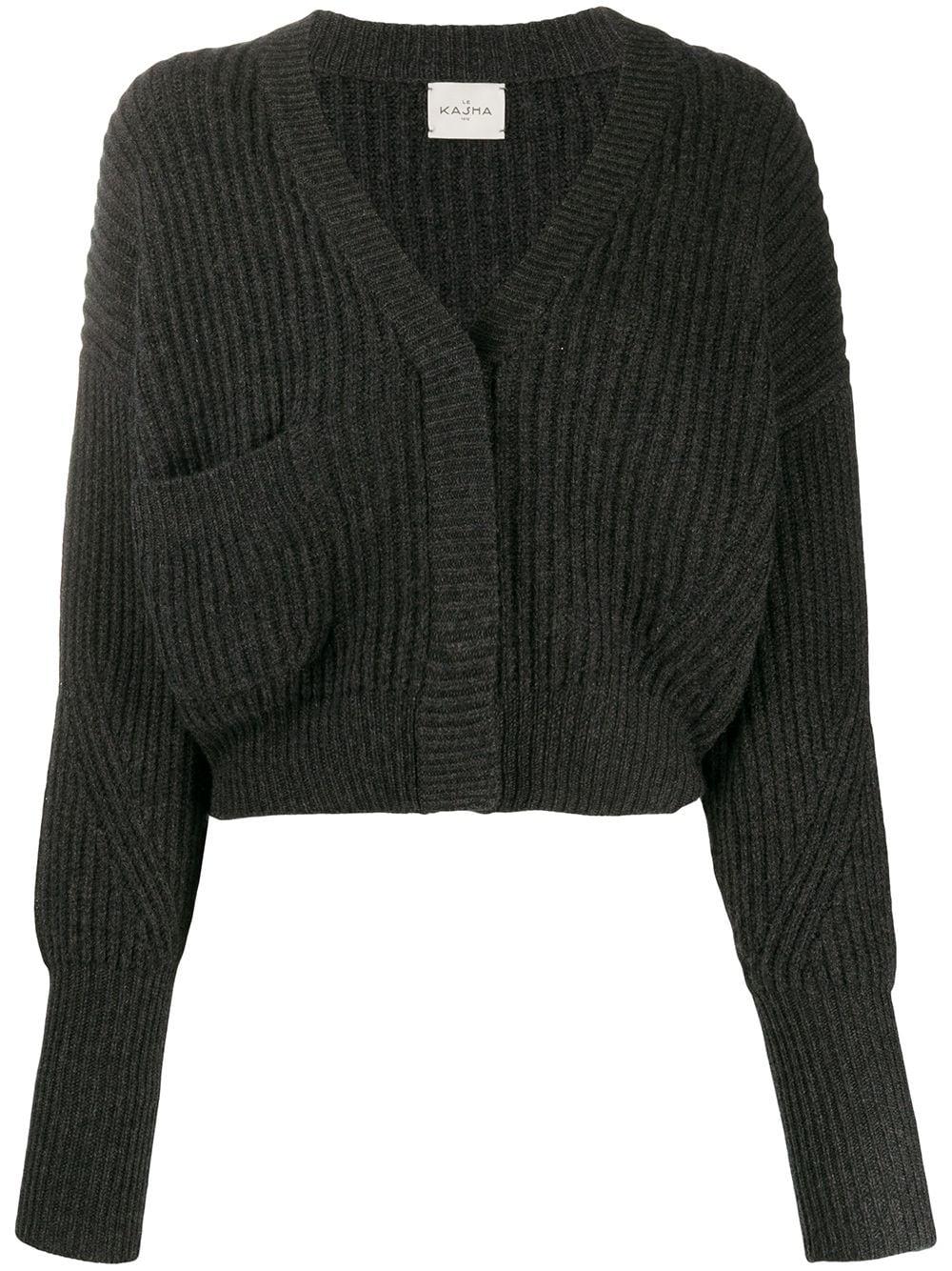 Monaco cropped cashmere cardigan by LE KASHA