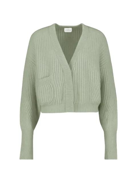Monaco ribbed-knit cardigan by LE KASHA
