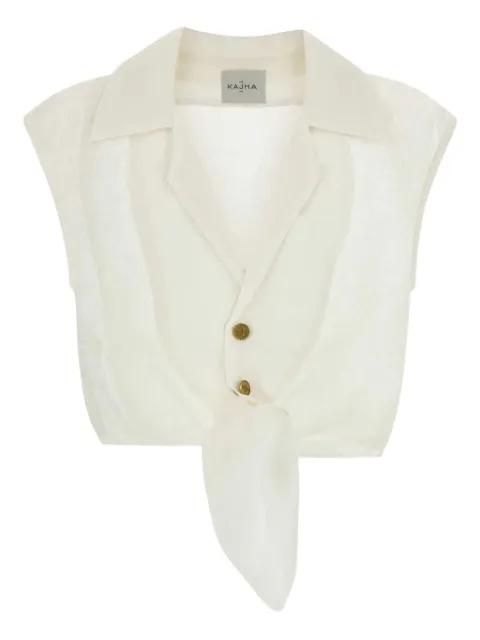 Sanabo V-neck blouse by LE KASHA