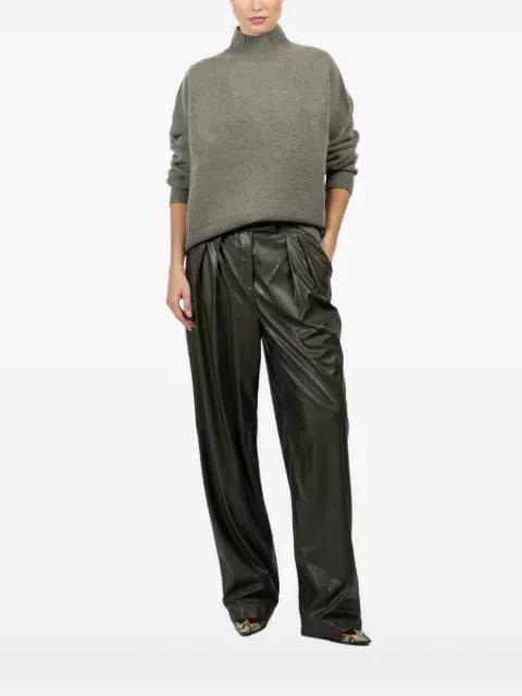 high-neck ribbed sweater by LE KASHA