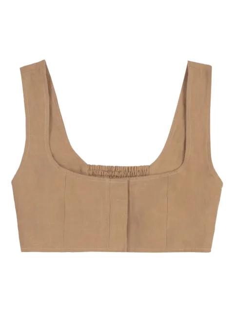 linen tank top by LE KASHA