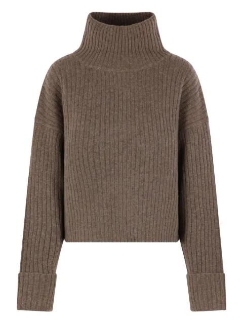 ribbed roll neck sweater by LE KASHA