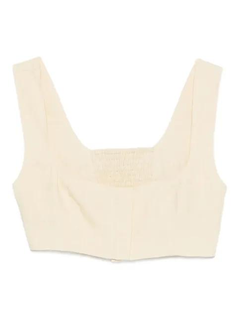 square-neck top by LE KASHA