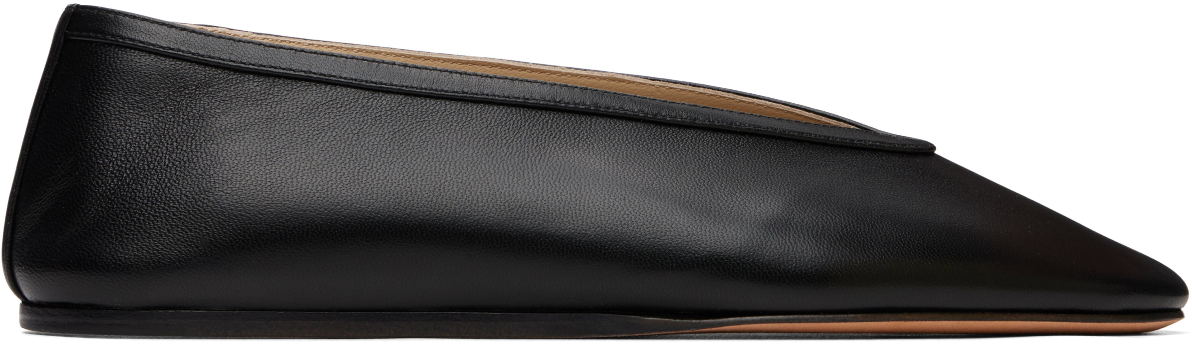 Black Luna Slipper Loafers by LE MONDE BERYL