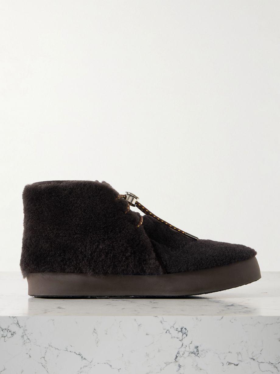 Desert shearling ankle boots by LE MONDE BERYL