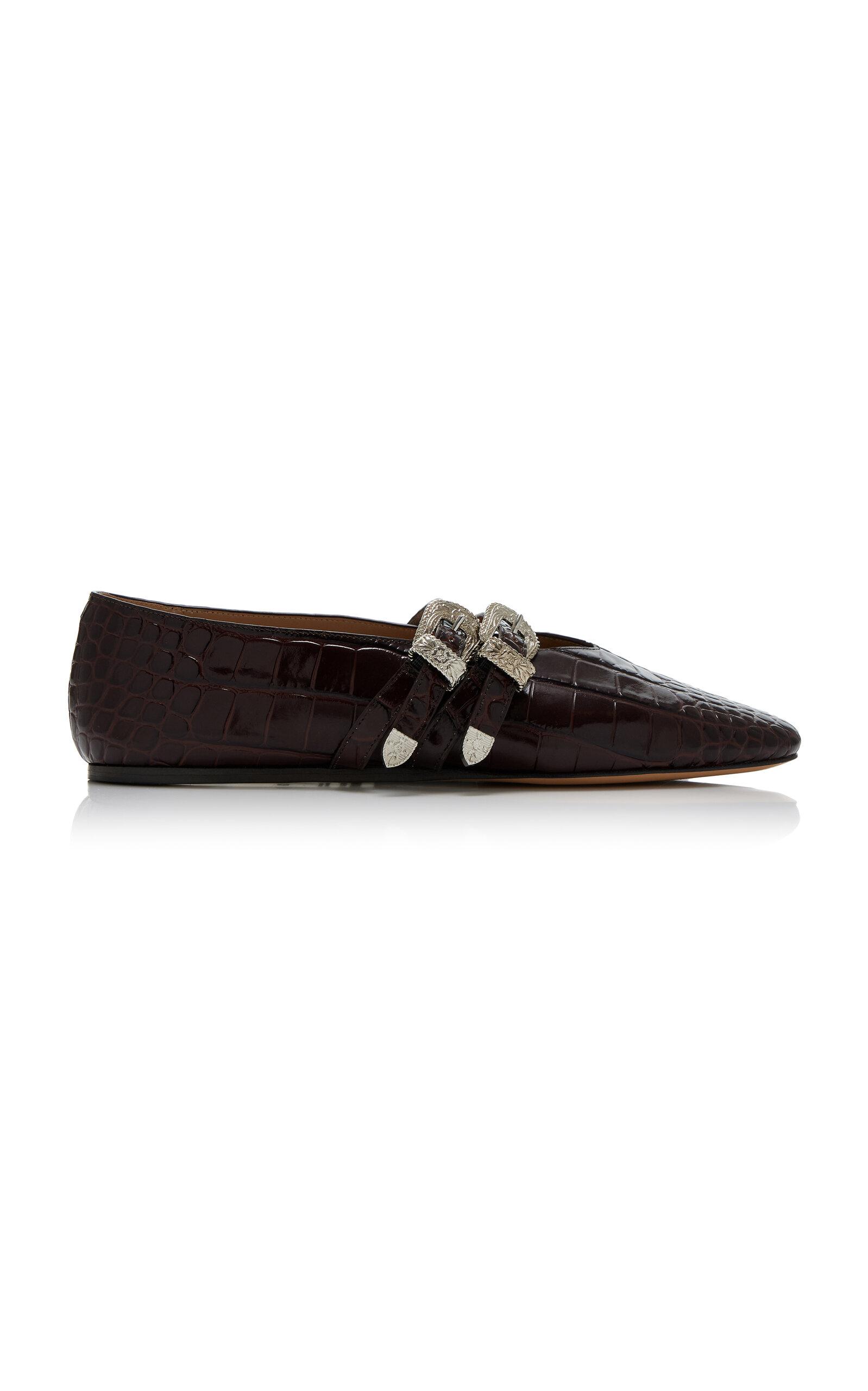 Le Monde Beryl Claudia Croc-Embossed Leather Ballet Flats - Moda Operandi by LE MONDE BERYL Le Monde Beryl Claudia Croc-Embossed Leather Ballet Flats - Moda Operandi by LE MONDE BERYL