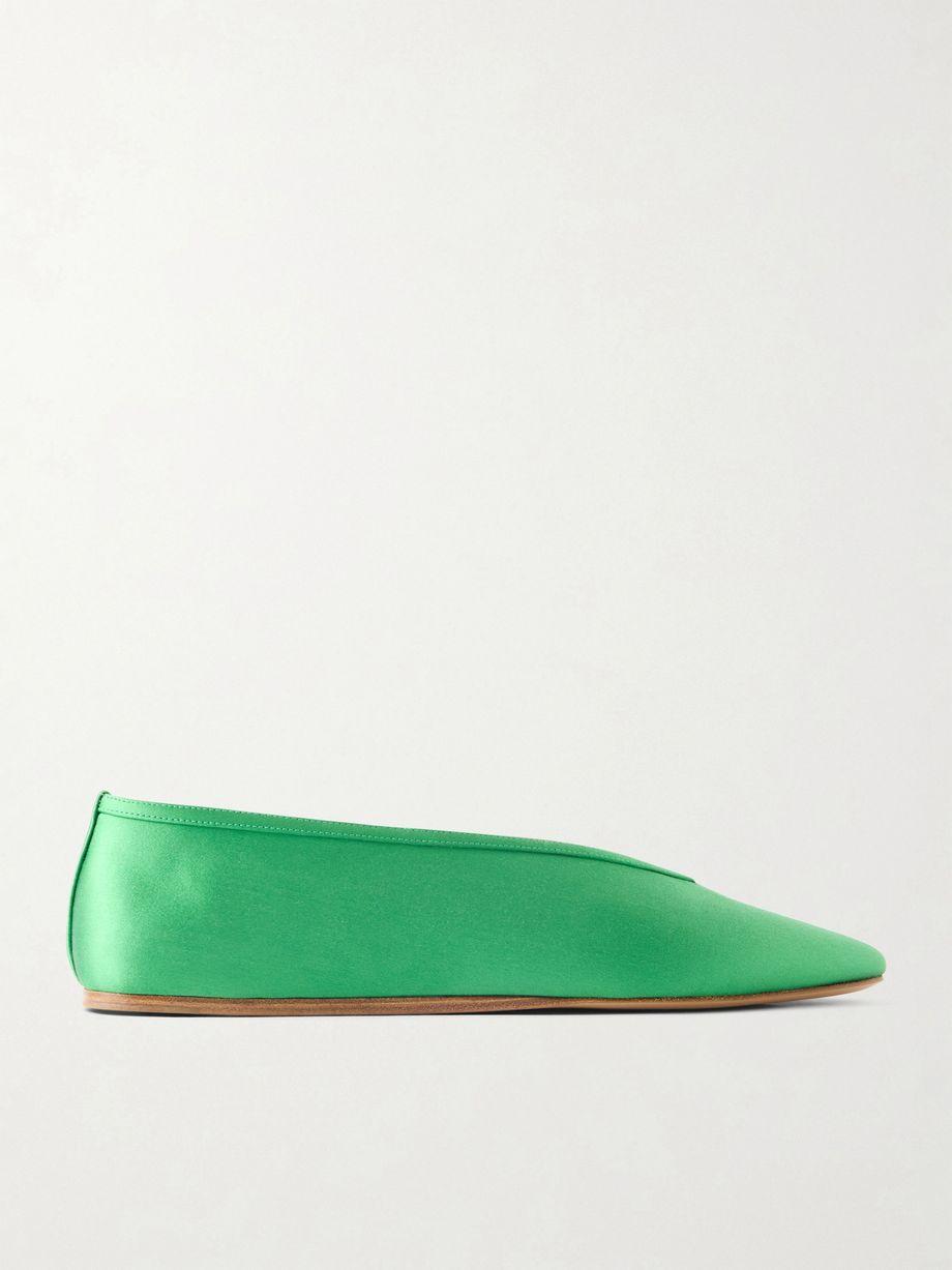 Luna satin ballet flats by LE MONDE BERYL