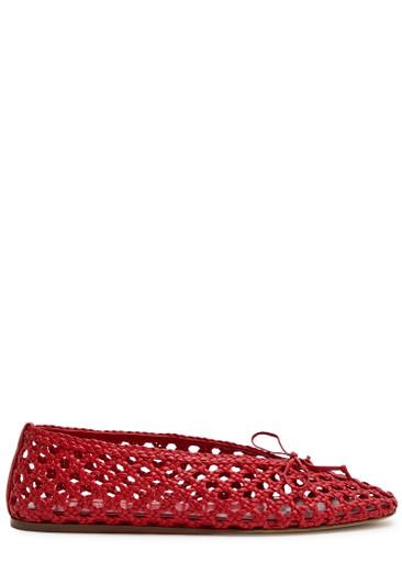 Regency woven leather ballet flats by LE MONDE BERYL