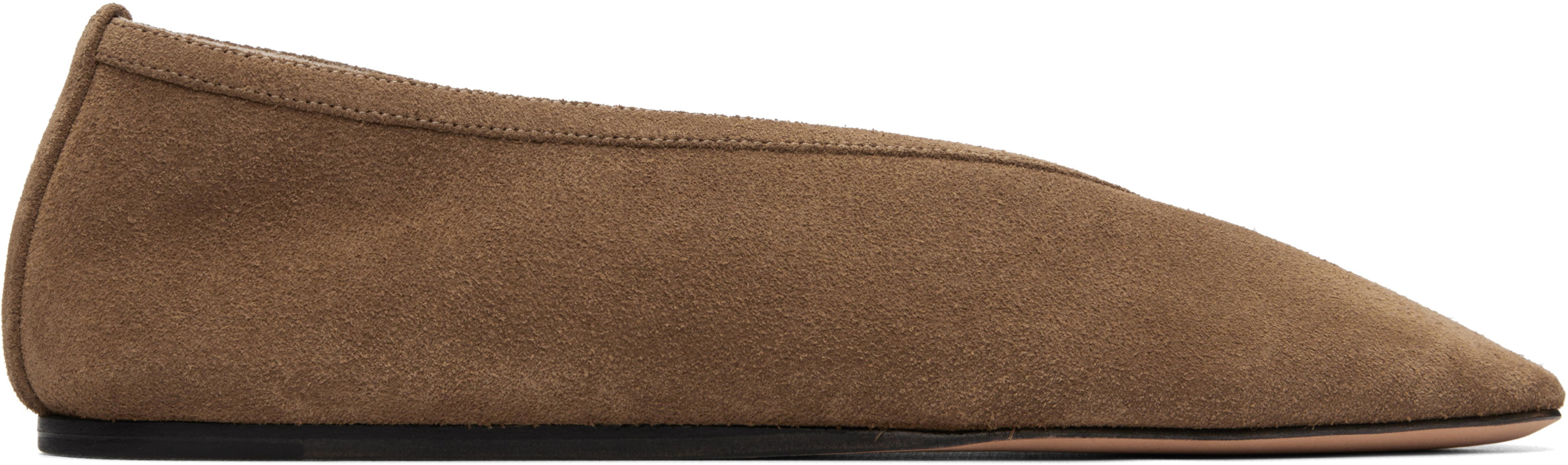 Taupe Luna Slipper Loafers by LE MONDE BERYL