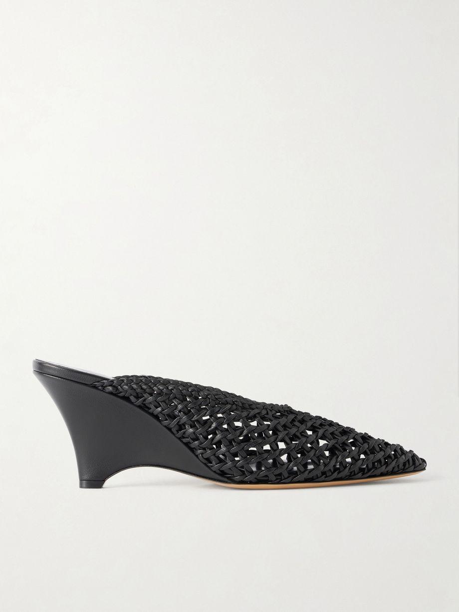 Victoria 70 woven leather mules by LE MONDE BERYL