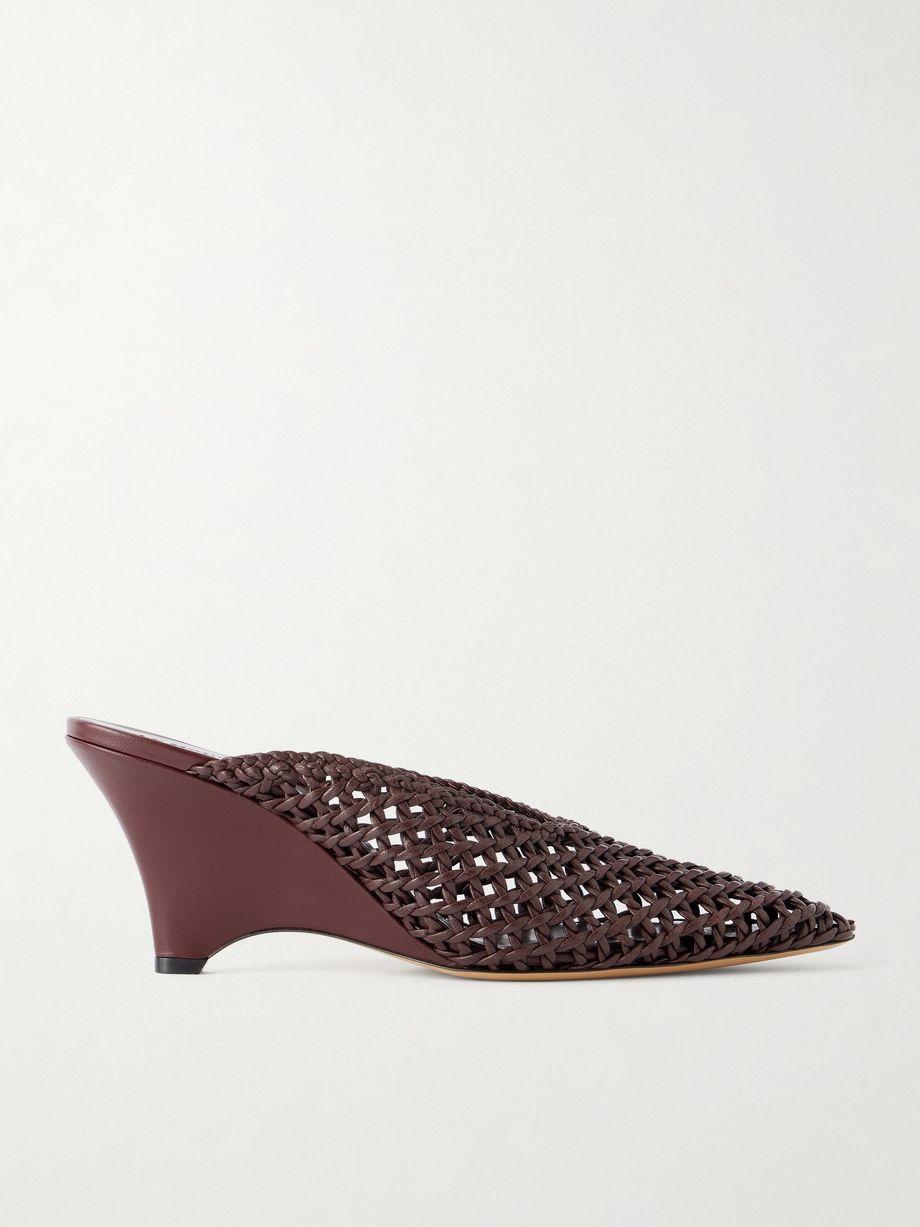 Victoria 70 woven leather mules by LE MONDE BERYL