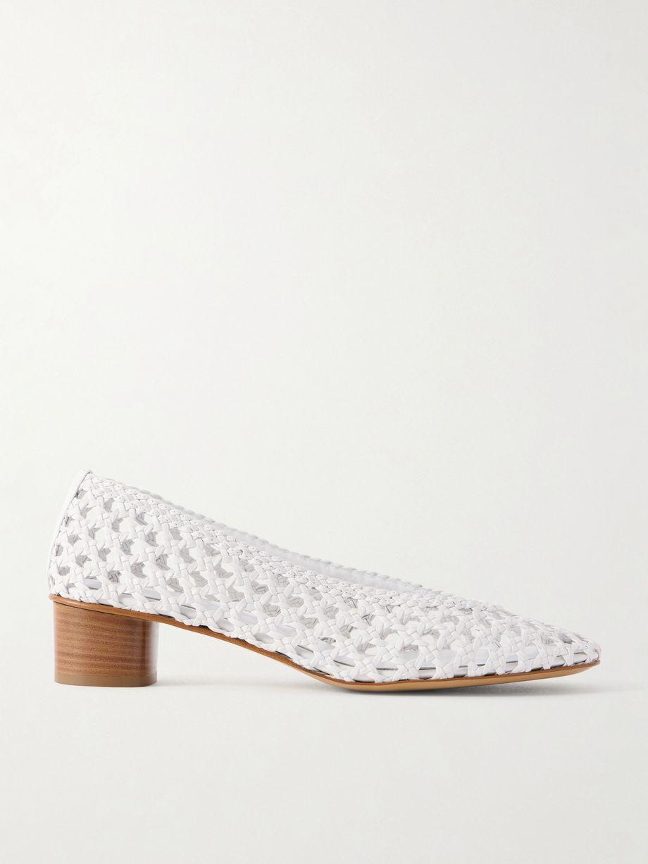 Woven 40 leather pumps by LE MONDE BERYL