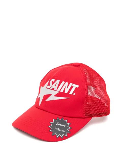logo-print mesh-panel cap by LE MONT SAINT MICHEL