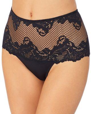 Lace Allure High Waist Thong by LE MYSTERE