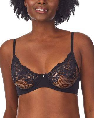 Lace Allure Unlined Underwire Demi Bra by LE MYSTERE