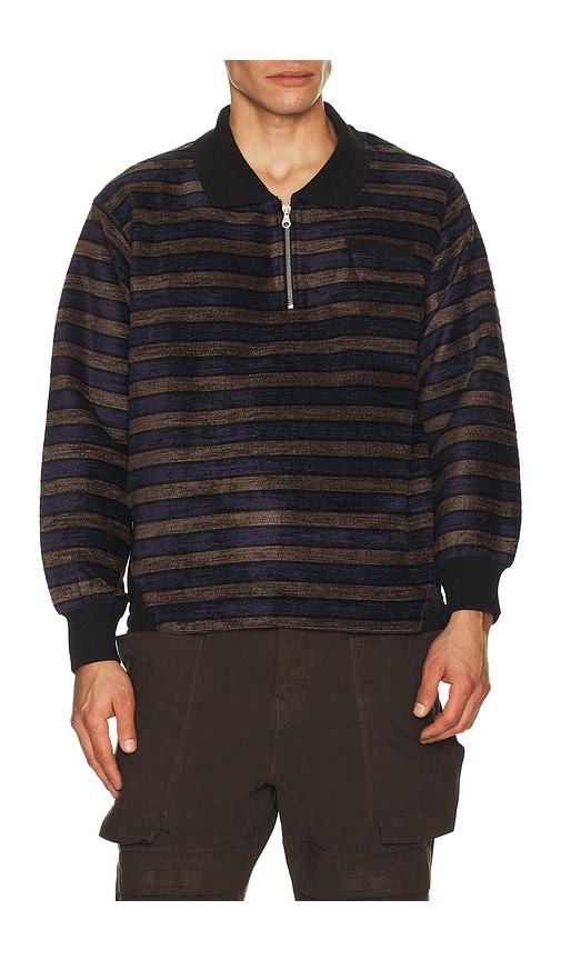 Le PÃ¨re Le PÃ©re Teddy Polo Jumper in Blue,Brown by LE PA"RE