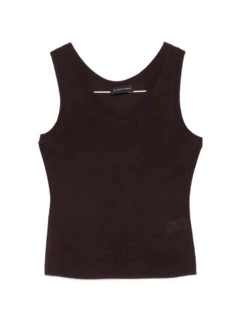 ribbed-knit tank top by LE PETIT PULLE