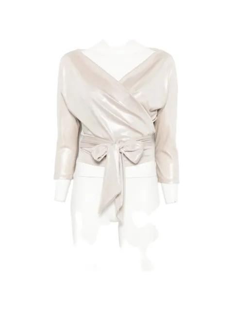 wrap blouse by LE RJTANGE