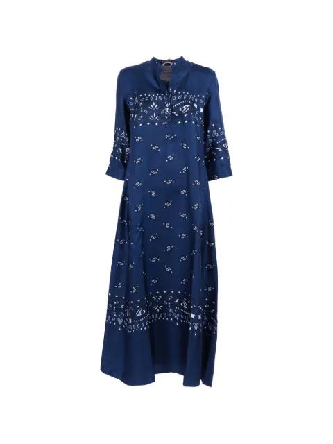 bandana-print silk dress by LE SARTE PETTEGOLE