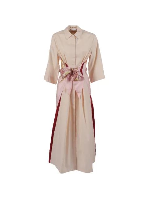 floral-print panelled dress by LE SARTE PETTEGOLE