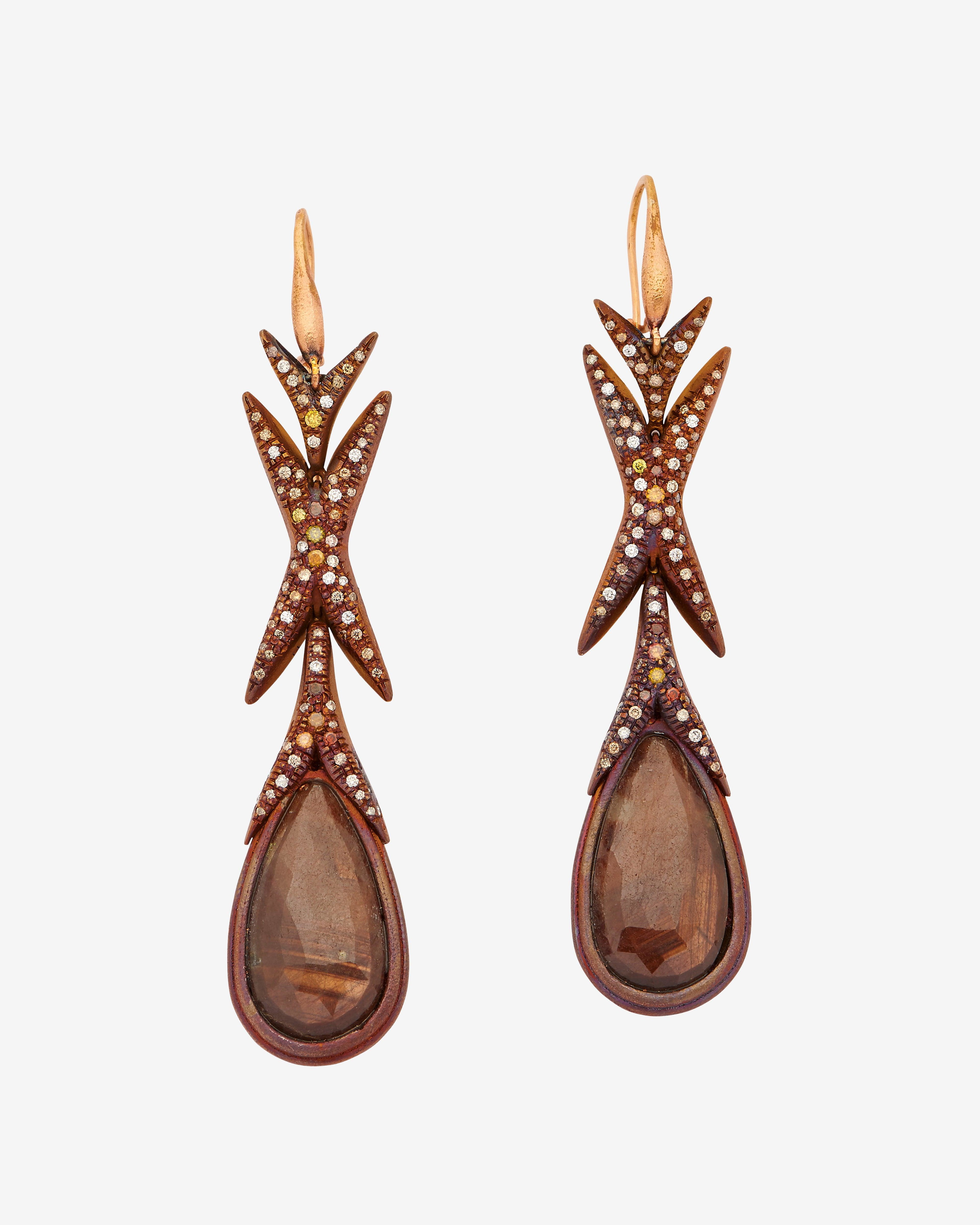 Le Sibille - Women's Ganimede Earrings - (Titanium) by LE SIBILLE