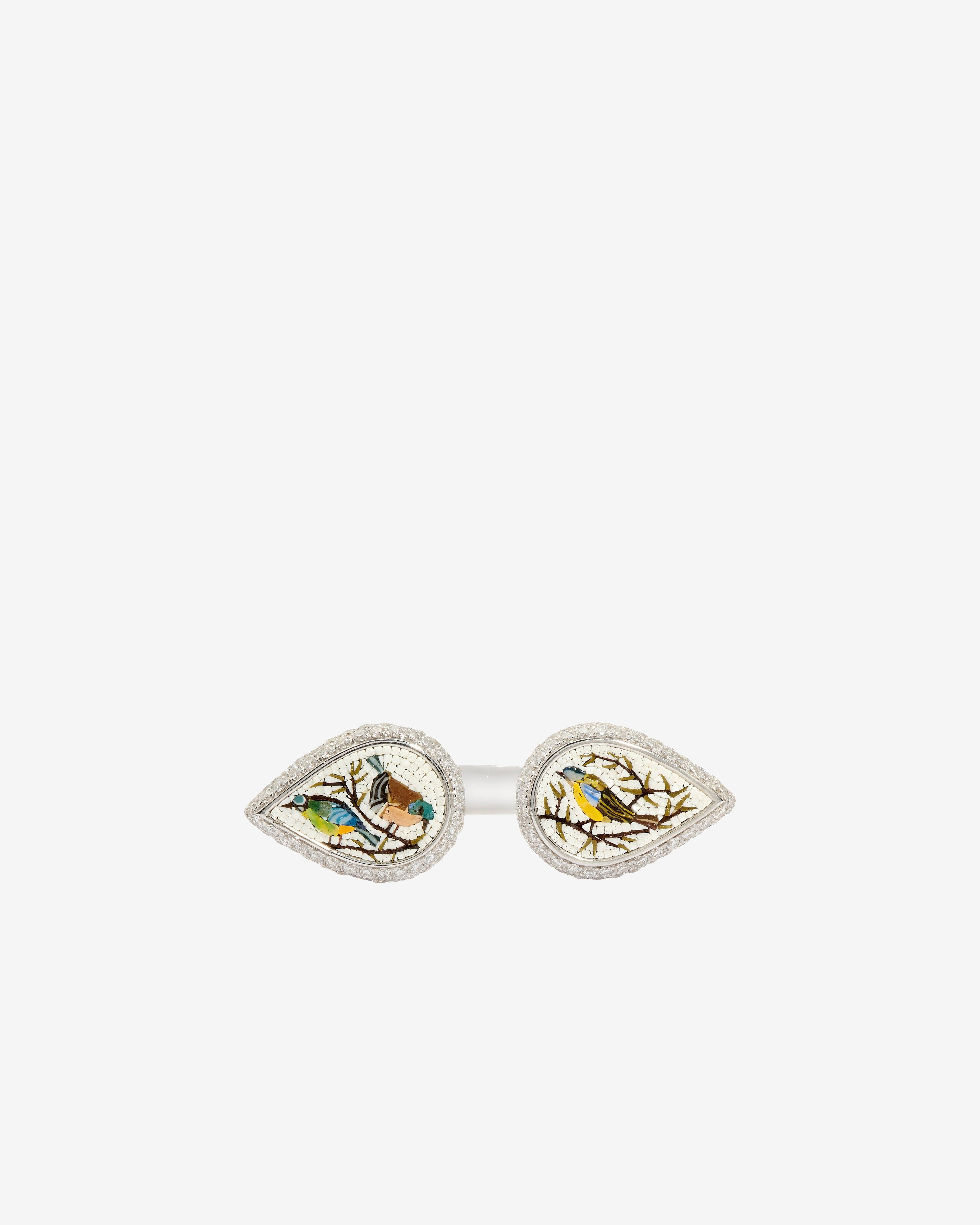 Le Sibille - Women's Kimono Ring - (White Gold) by LE SIBILLE