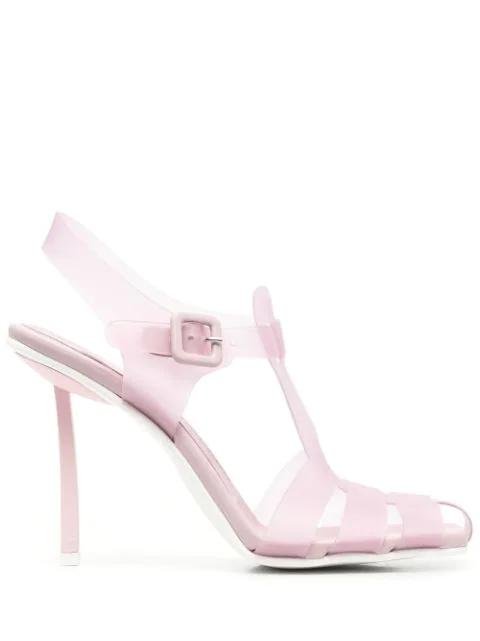 105mm transparent-design heels by LE SILLA