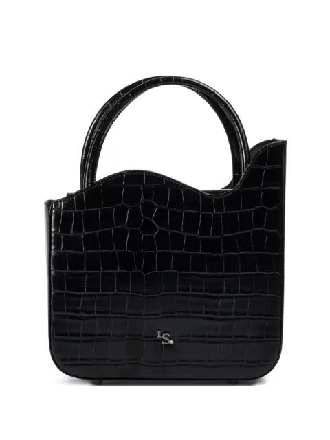 Ivy crocodile-embossed mini bag by LE SILLA