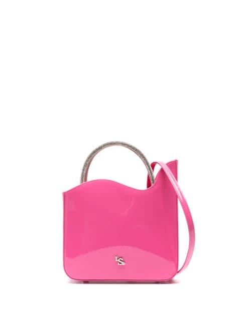 Ivy patent-leather tote bag by LE SILLA