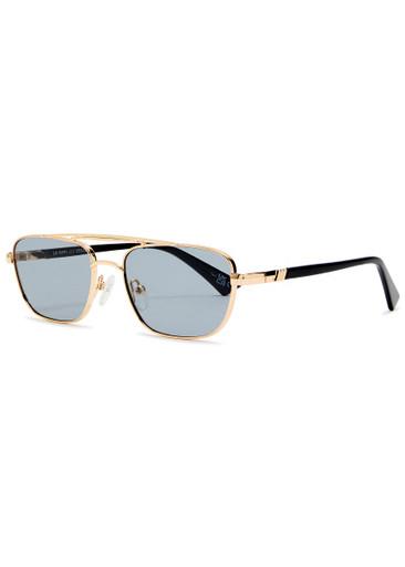 Le Mimi rectangle-frame sunglasses by LE SPECS