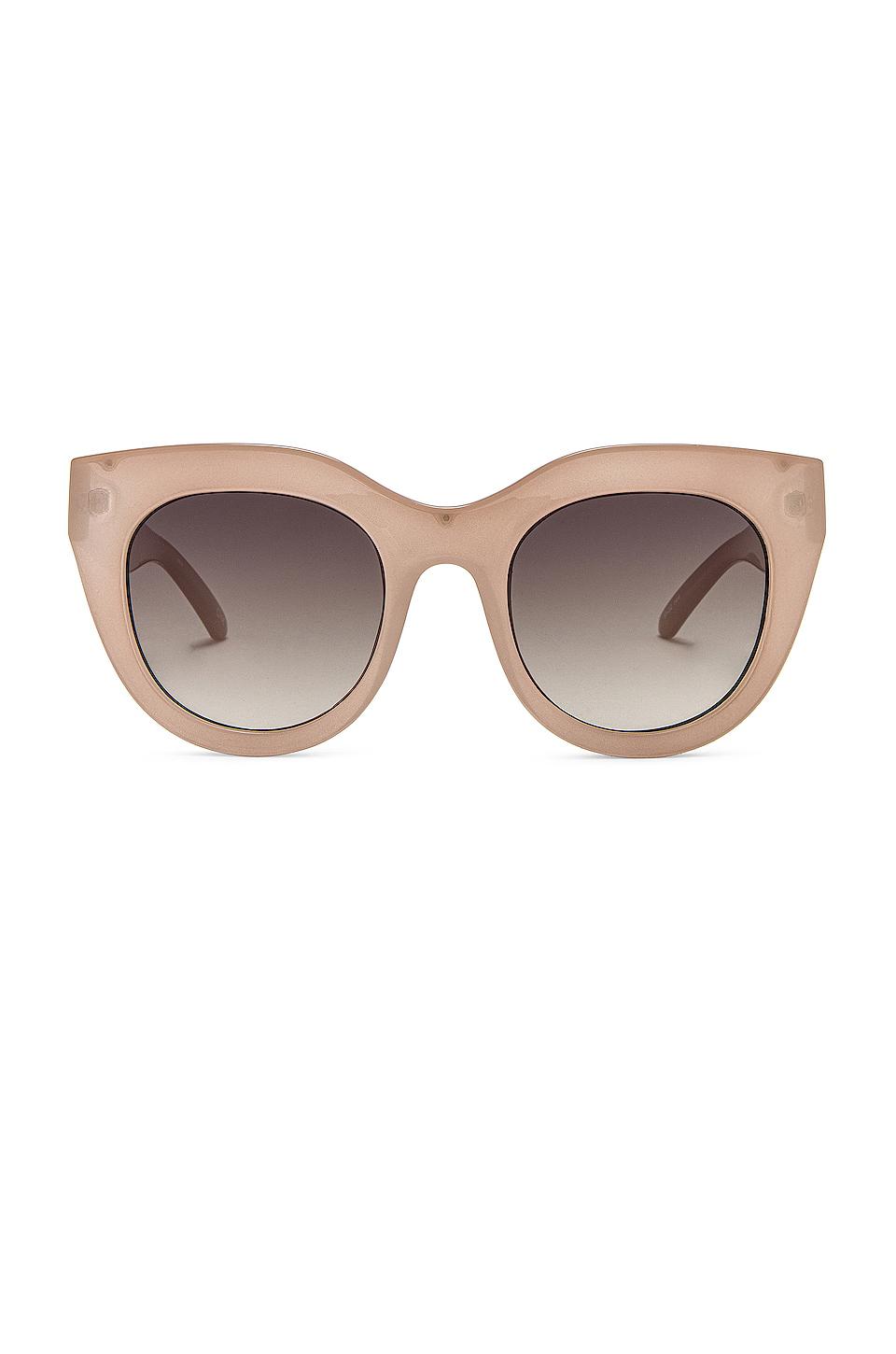 Le Specs Air Heart Sunglasses in Beige by LE SPECS