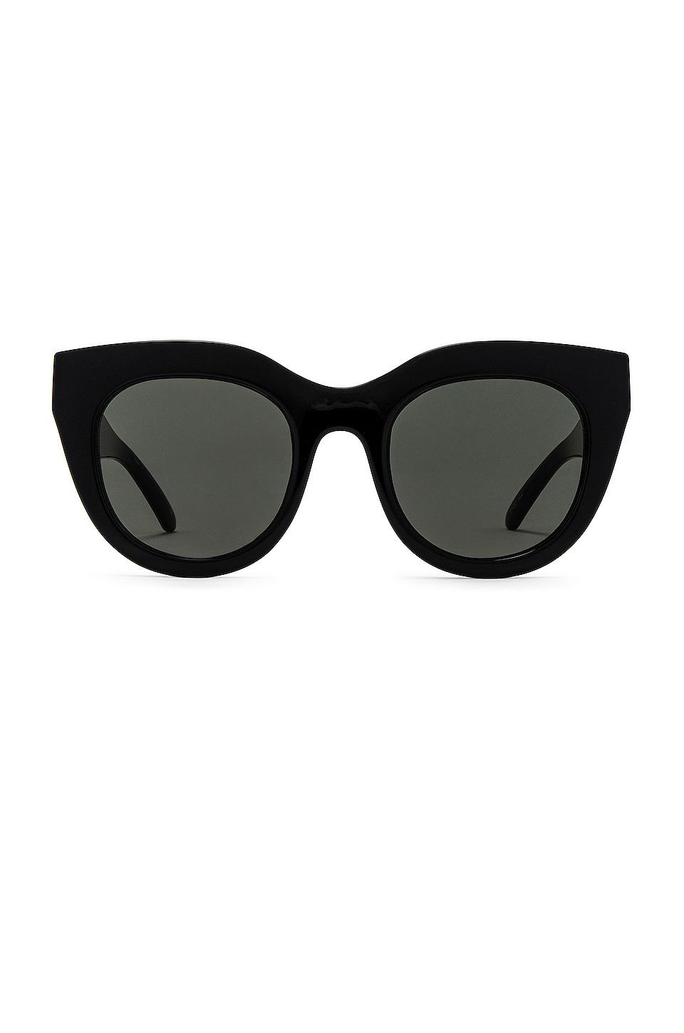 Le Specs Air Heart Sunglasses in Black by LE SPECS