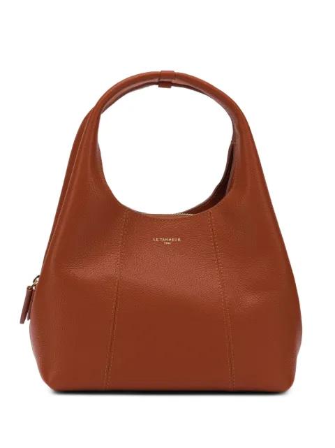 grainy-leather tote bag by LE TANNEUR