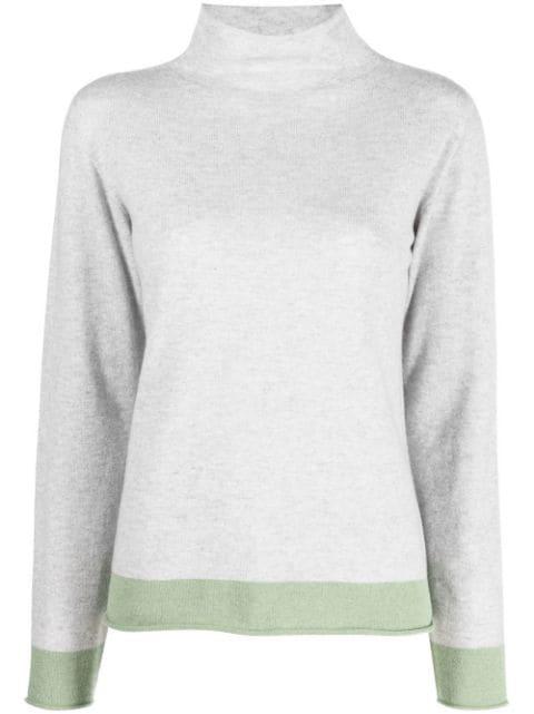 funnel-neck long-sleeve jumper by LE TRICOT PERUGIA