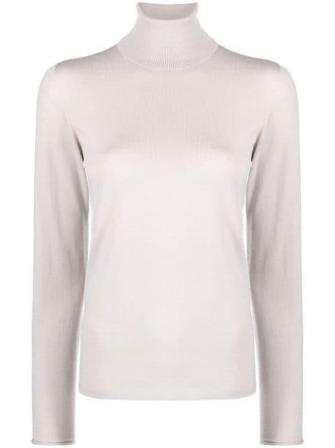 roll neck long-sleeve jumper by LE TRICOT PERUGIA