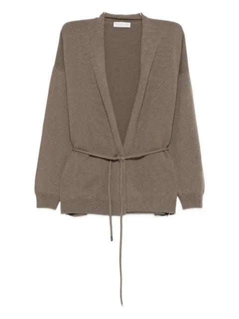 tie-waist cardigan by LE TRICOT PERUGIA