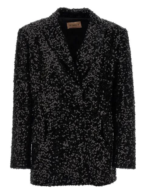 sequin double-breasted blazer by LE TWINS