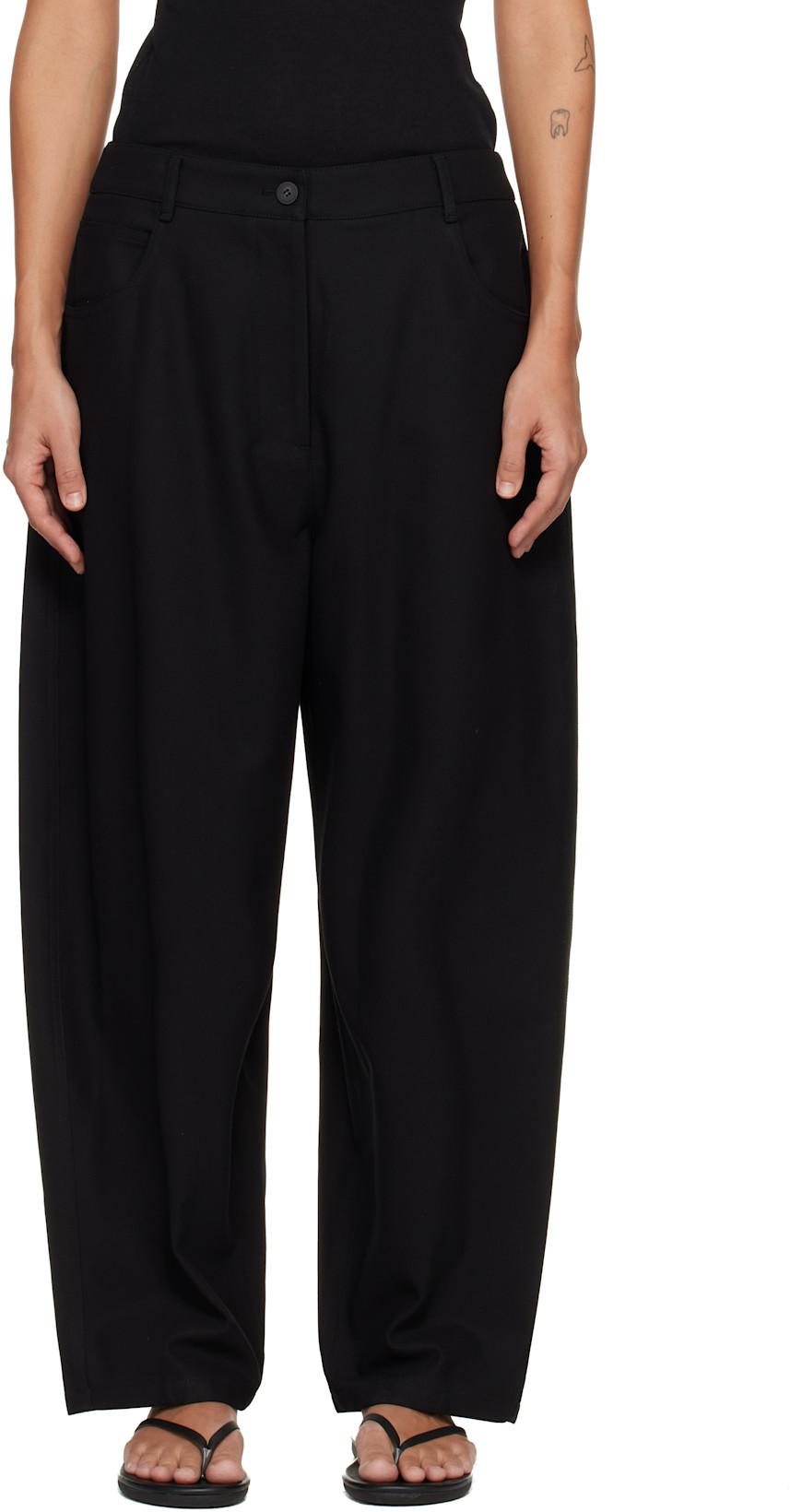 Black Oblong Trousers by LE17SEPTEMBRE