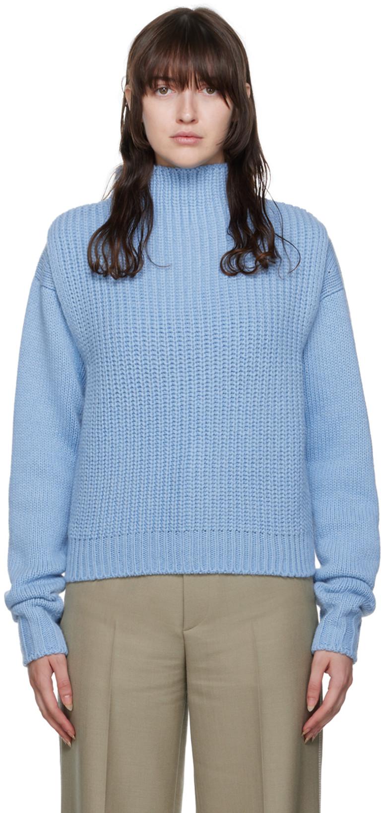 Blue Layered Sweater Set by LE17SEPTEMBRE