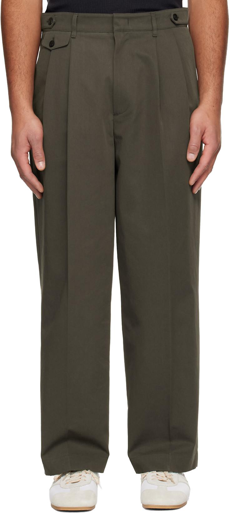 Brown Two Tuck Trousers by LE17SEPTEMBRE