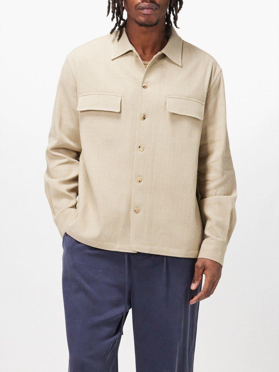 Flap-pocket cotton overshirt by LE17SEPTEMBRE HOMME