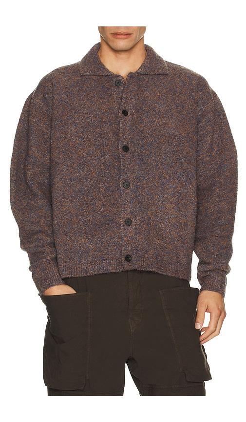 Le17Septembre Boucle Button Down Cardigan in Purple by LE17SEPTEMBRE