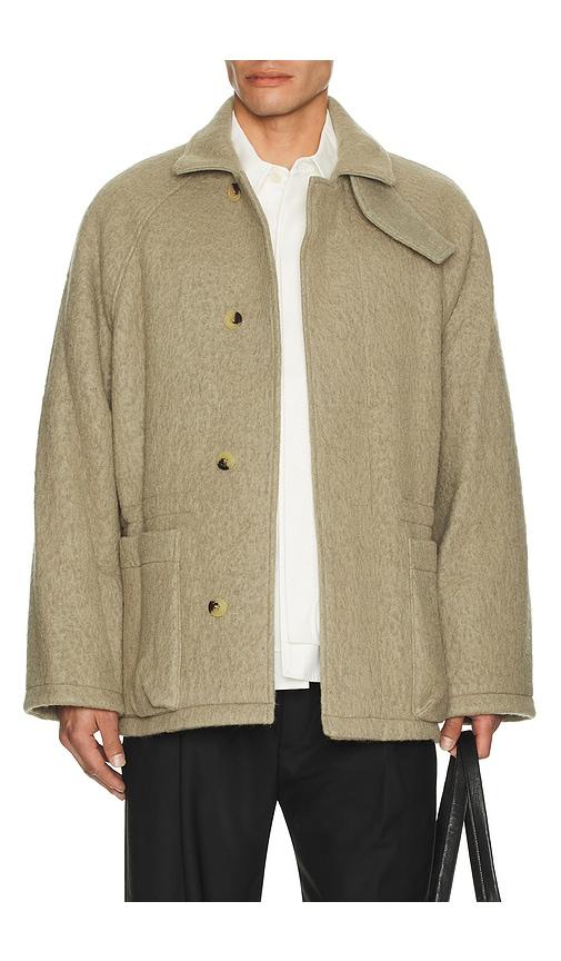 Le17Septembre Wool Hunting Half Coat in Grey by LE17SEPTEMBRE