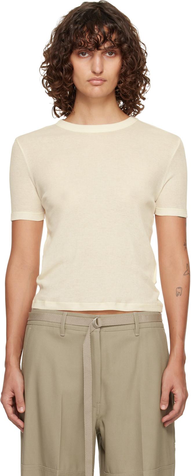 Off-White Classic Cotton T-shirt by LE17SEPTEMBRE
