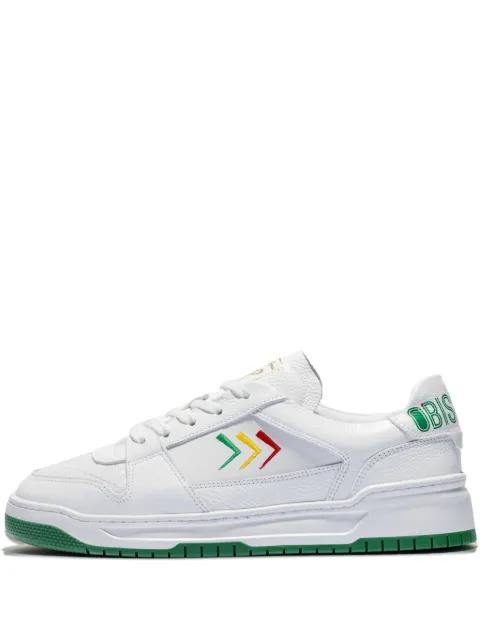 Tony arrow-detail leather sneakers by LEANDRO LOPES