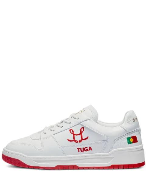 Tony embroidered-flag sneakers by LEANDRO LOPES