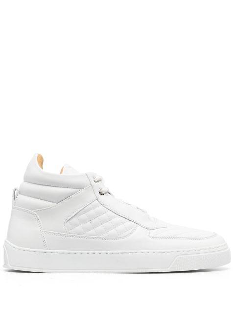 quilted hi-top sneakers by LEANDRO LOPES