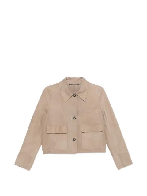 flap-pocket jacket by LEATHER AUTHORITY