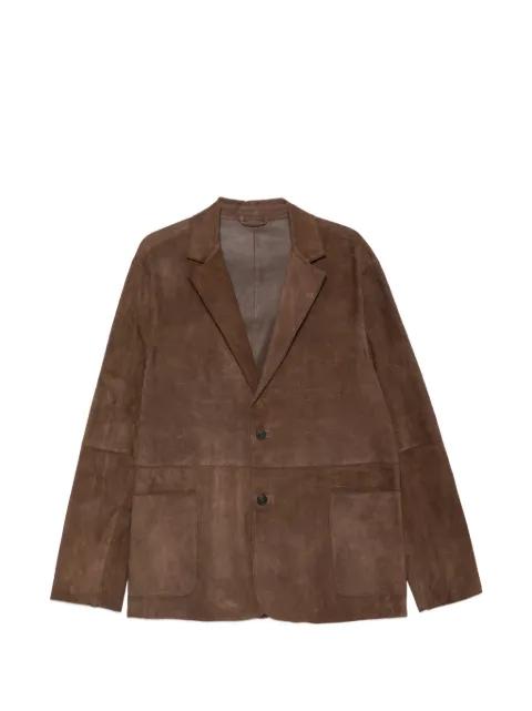pocket panelled blazer by LEATHER AUTHORITY