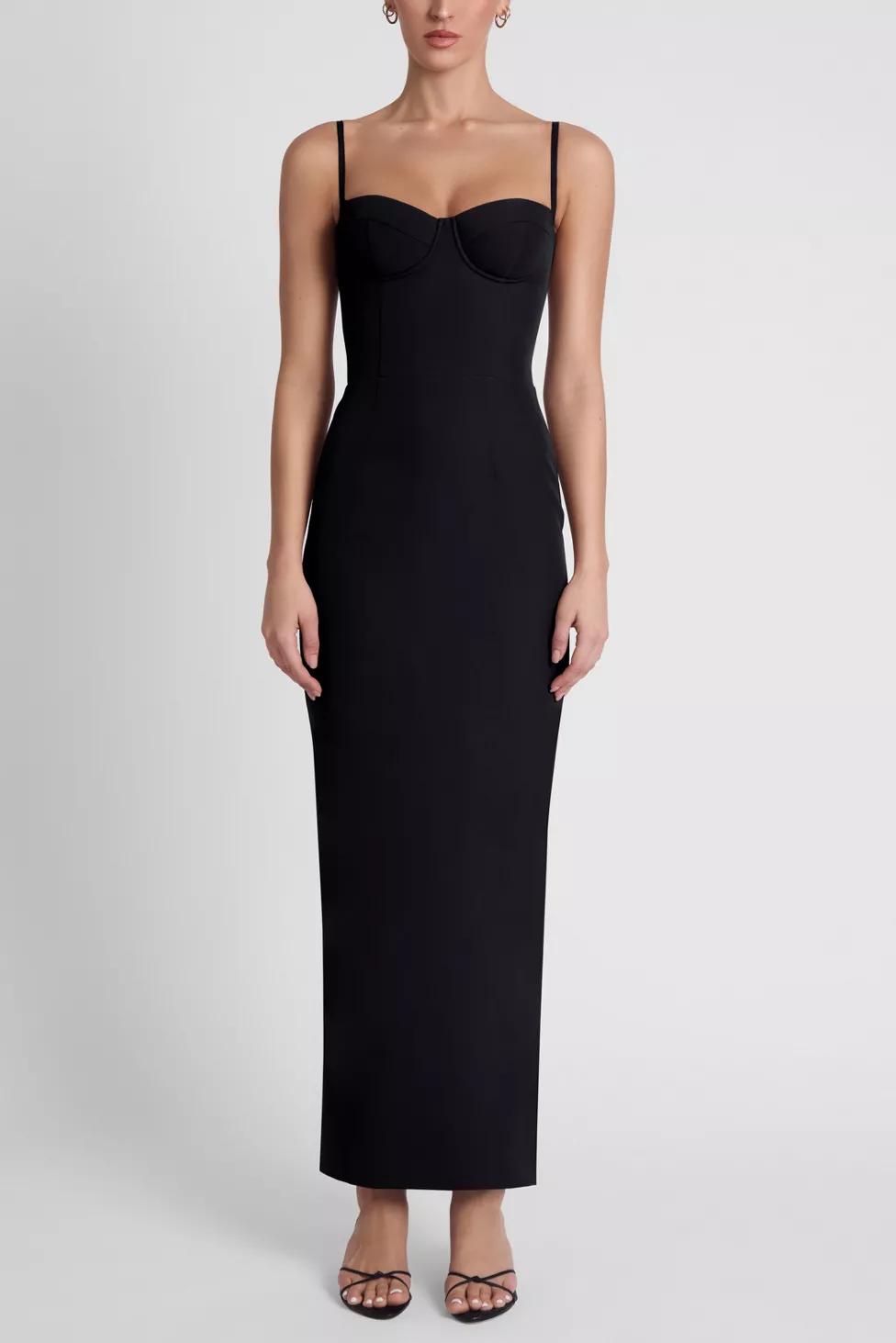 LEAU Belle Bustier Midi Dress by LEAU